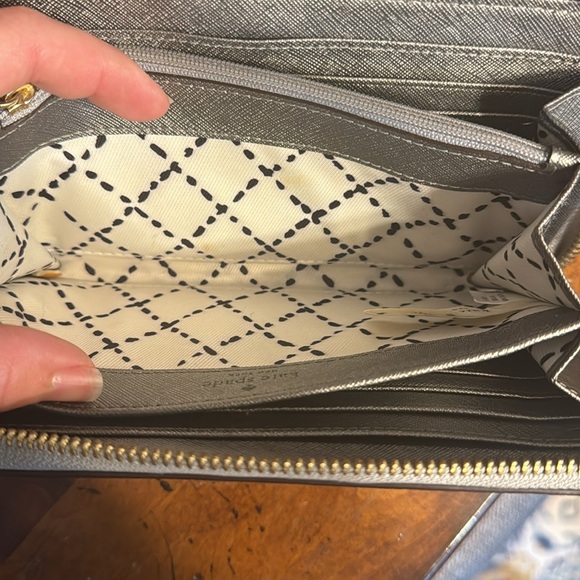 Kate Spade Silver Long Wallet - Picture 6 of 8